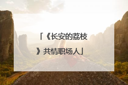 《长安的荔枝》共情职场人