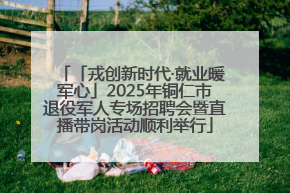 「戎创新时代·就业暖军心」2025年铜仁市退役军人专场招聘会暨直播带岗活动顺利举行