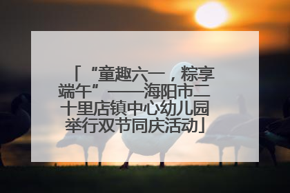 “童趣六一，粽享端午”——海阳市二十里店镇中心幼儿园举行双节同庆活动