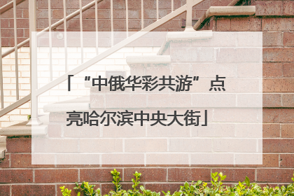 “中俄华彩共游”点亮哈尔滨中央大街