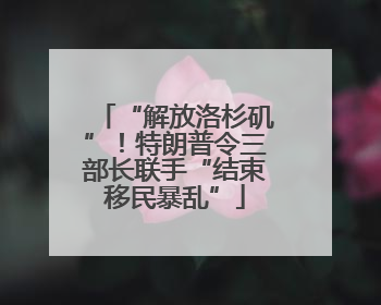 “解放洛杉矶”！特朗普令三部长联手“结束移民暴乱”