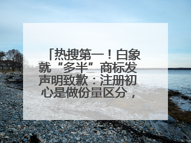 热搜第一！白象就“多半”商标发声明致歉：注册初心是做份量区分，将尽快调整