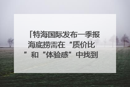 特海国际发布一季报 海底捞需在“质价比”和“体验感”中找到平衡｜新经济观察