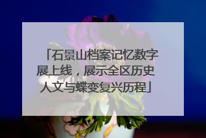石景山档案记忆数字展上线，展示全区历史人文与蝶变复兴历程