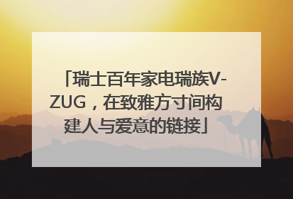 瑞士百年家电瑞族V-ZUG，在致雅方寸间构建人与爱意的链接
