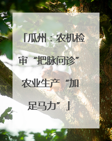 瓜州：农机检审“把脉问诊” 农业生产“加足马力”