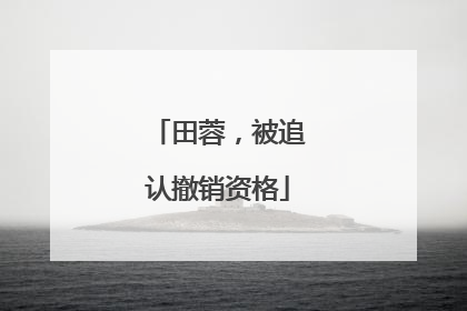 田蓉，被追认撤销资格