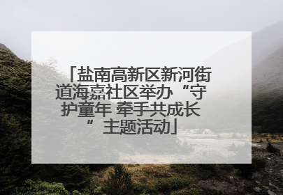 盐南高新区新河街道海嘉社区举办“守护童年 牵手共成长”主题活动