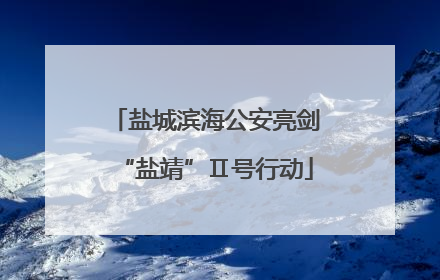 盐城滨海公安亮剑“盐靖”Ⅱ号行动