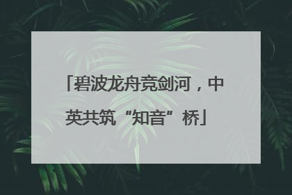 碧波龙舟竞剑河，中英共筑“知音”桥