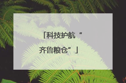 科技护航“齐鲁粮仓”