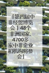 第四届中非经贸博览会丨48个非洲国家、4700多家中非企业和机构将参会