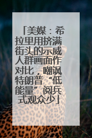 美媒：希拉里用挤满街头的示威人群画面作对比，嘲讽特朗普“低能量”阅兵式观众少