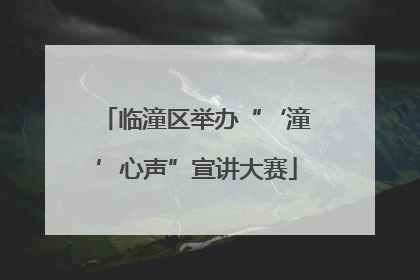 临潼区举办“‘潼’心声”宣讲大赛