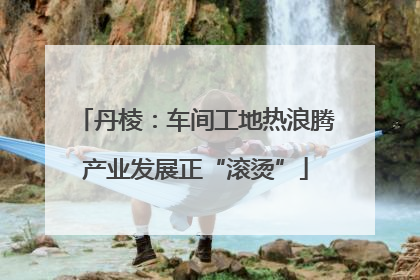 丹棱：车间工地热浪腾产业发展正“滚烫”