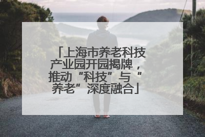 上海市养老科技产业园开园揭牌，推动“科技”与“养老”深度融合