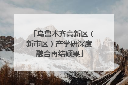 乌鲁木齐高新区（新市区）产学研深度融合再结硕果