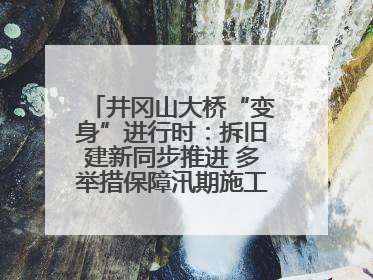 井冈山大桥“变身”进行时：拆旧建新同步推进 多举措保障汛期施工（图）