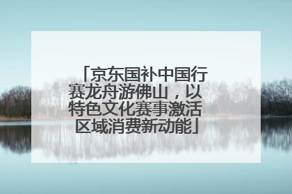 京东国补中国行赛龙舟游佛山，以特色文化赛事激活区域消费新动能