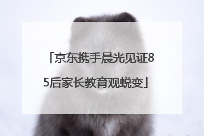 京东携手晨光见证85后家长教育观蜕变