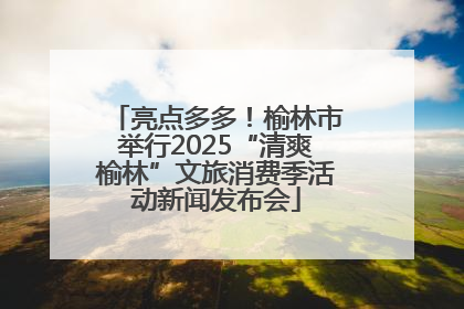 亮点多多！榆林市举行2025“清爽榆林”文旅消费季活动新闻发布会