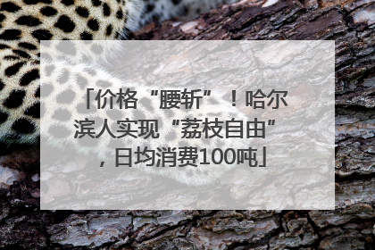 价格“腰斩”！哈尔滨人实现“荔枝自由”，日均消费100吨