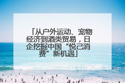 从户外运动、宠物经济到酒类贸易，日企挖掘中国“悦己消费”新机遇