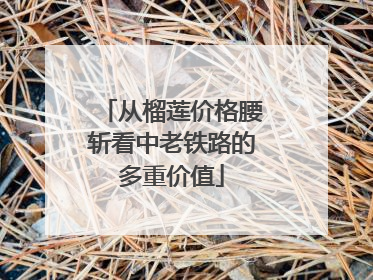 从榴莲价格腰斩看中老铁路的多重价值