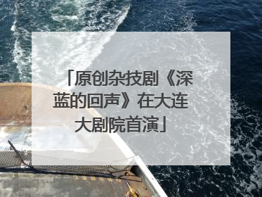 原创杂技剧《深蓝的回声》在大连大剧院首演