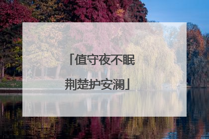 值守夜不眠 荆楚护安澜