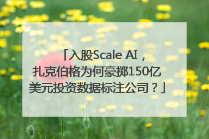 入股Scale AI，扎克伯格为何豪掷150亿美元投资数据标注公司？