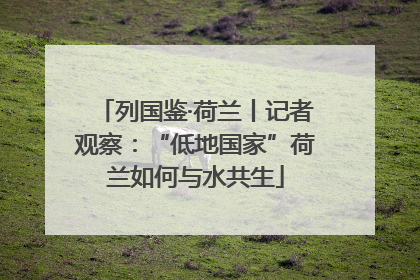 列国鉴·荷兰丨记者观察：“低地国家”荷兰如何与水共生