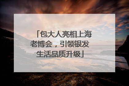 包大人亮相上海老博会，引领银发生活品质升级