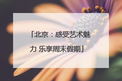 北京：感受艺术魅力 乐享周末假期