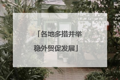 各地多措并举稳外贸促发展