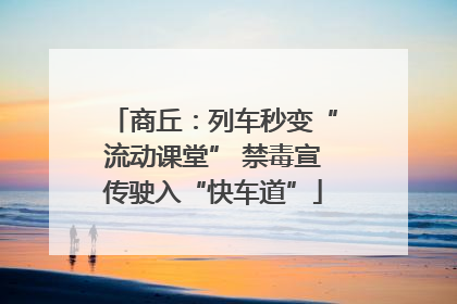 商丘：列车秒变“流动课堂” 禁毒宣传驶入“快车道”