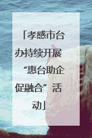 孝感市台办持续开展“惠台助企促融合”活动
