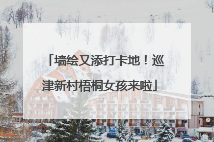 墙绘又添打卡地！巡津新村梧桐女孩来啦