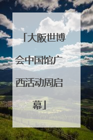 大阪世博会中国馆广西活动周启幕