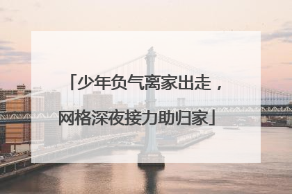 少年负气离家出走，网格深夜接力助归家