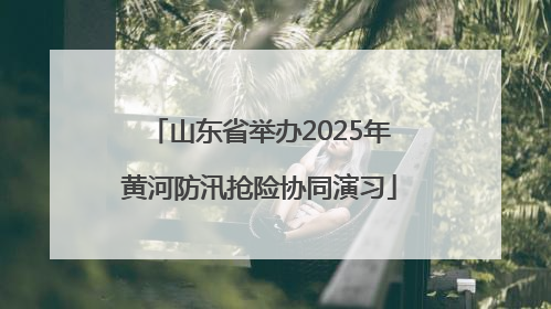 山东省举办2025年黄河防汛抢险协同演习