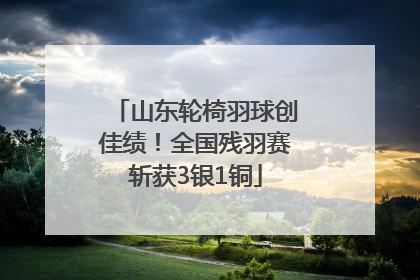 山东轮椅羽球创佳绩！全国残羽赛斩获3银1铜