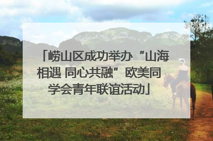 崂山区成功举办“山海相遇 同心共融”欧美同学会青年联谊活动