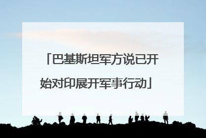 巴基斯坦军方说已开始对印展开军事行动