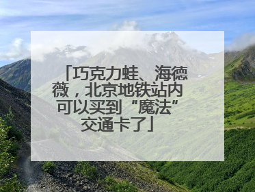 巧克力蛙、海德薇，北京地铁站内可以买到“魔法”交通卡了