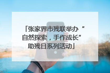 张家界市残联举办“自然探索，手作成长”助残日系列活动