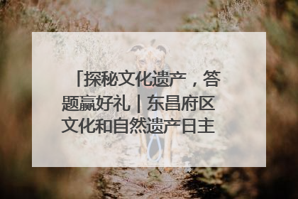 探秘文化遗产，答题赢好礼｜东昌府区文化和自然遗产日主题活动来袭！