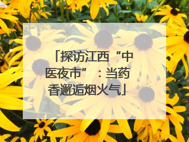 探访江西“中医夜市”：当药香邂逅烟火气