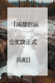 成都世运会奖牌正式亮相