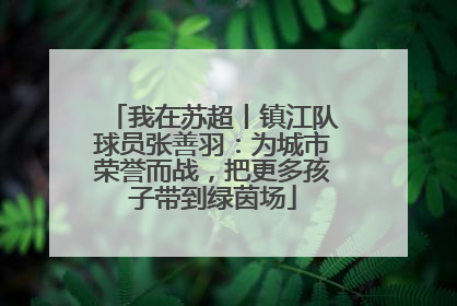 我在苏超丨镇江队球员张善羽：为城市荣誉而战，把更多孩子带到绿茵场